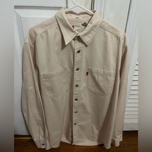 vintage Levi's Long Sleeve Button up beige